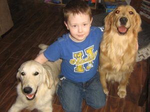 National Dog Day - A boy and his dogs