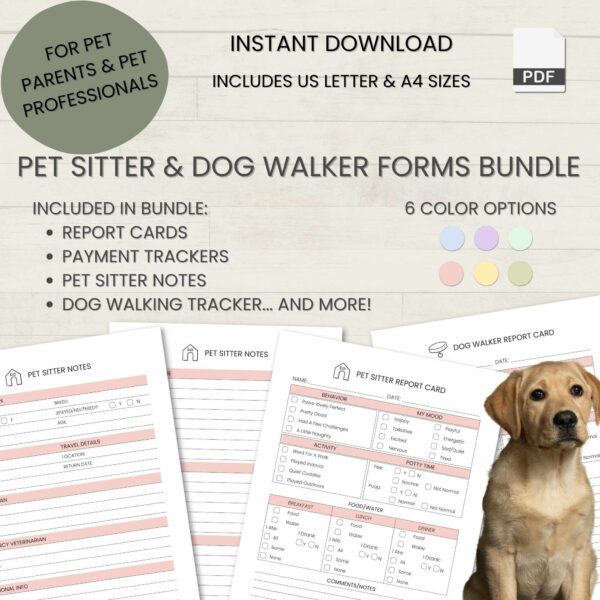 Pet Care Forms for Pet Sitters & Dog Walkers