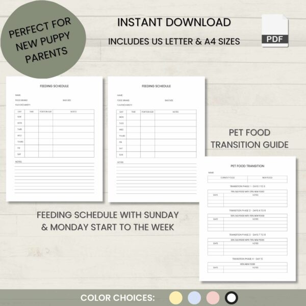New Puppy Schedule Planner Bundle - Image 6